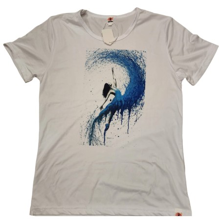 Polera Blanca Larga - Bailarina Azul