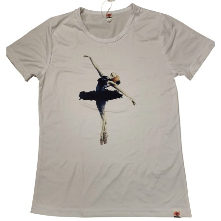 Polera Blanca Larga - Bailarina Negra